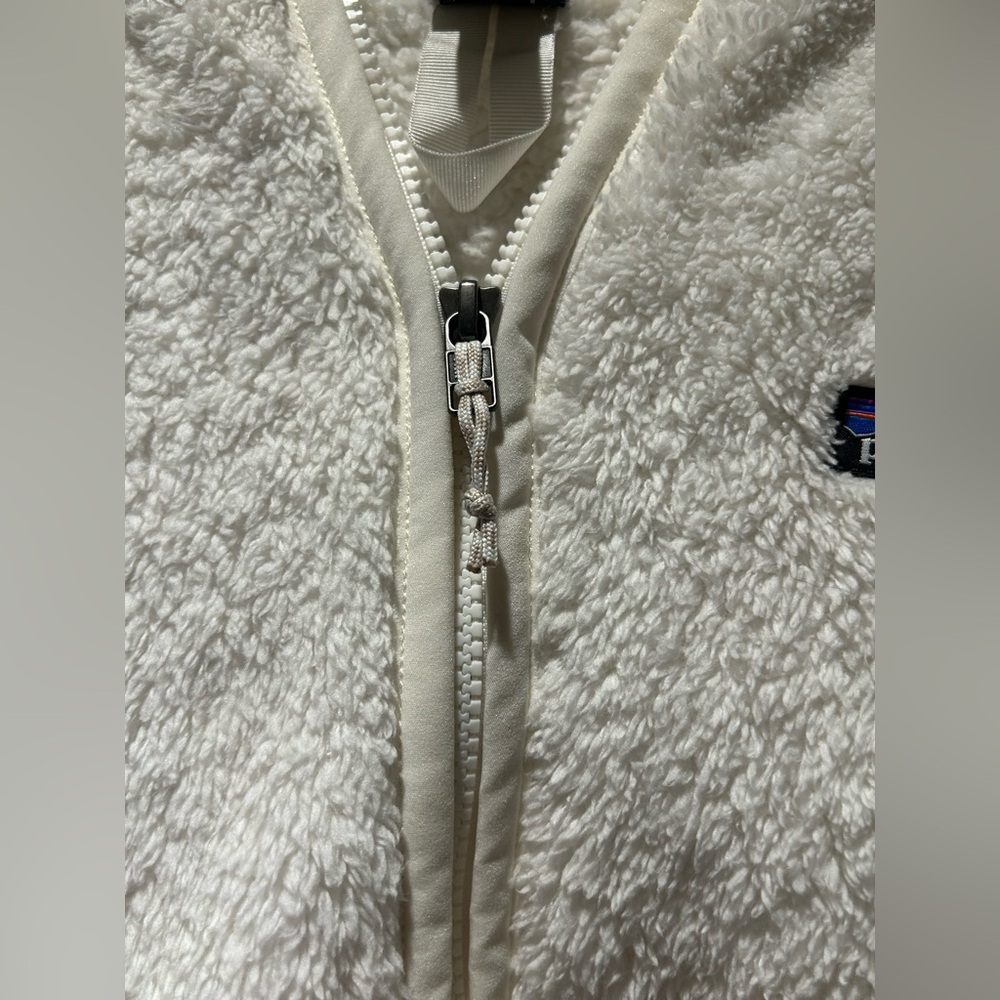 Patagonia Los Gatos Hooded Fleece Pullover Cream White - M - Picture 5 of 11